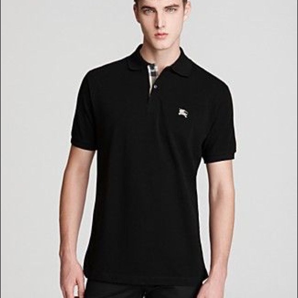 burberry brit polo shirt black